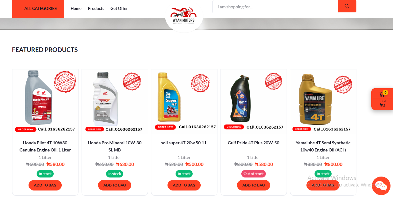 Ecommerce Website